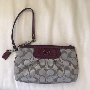 Large Coach Clutch Wristlet